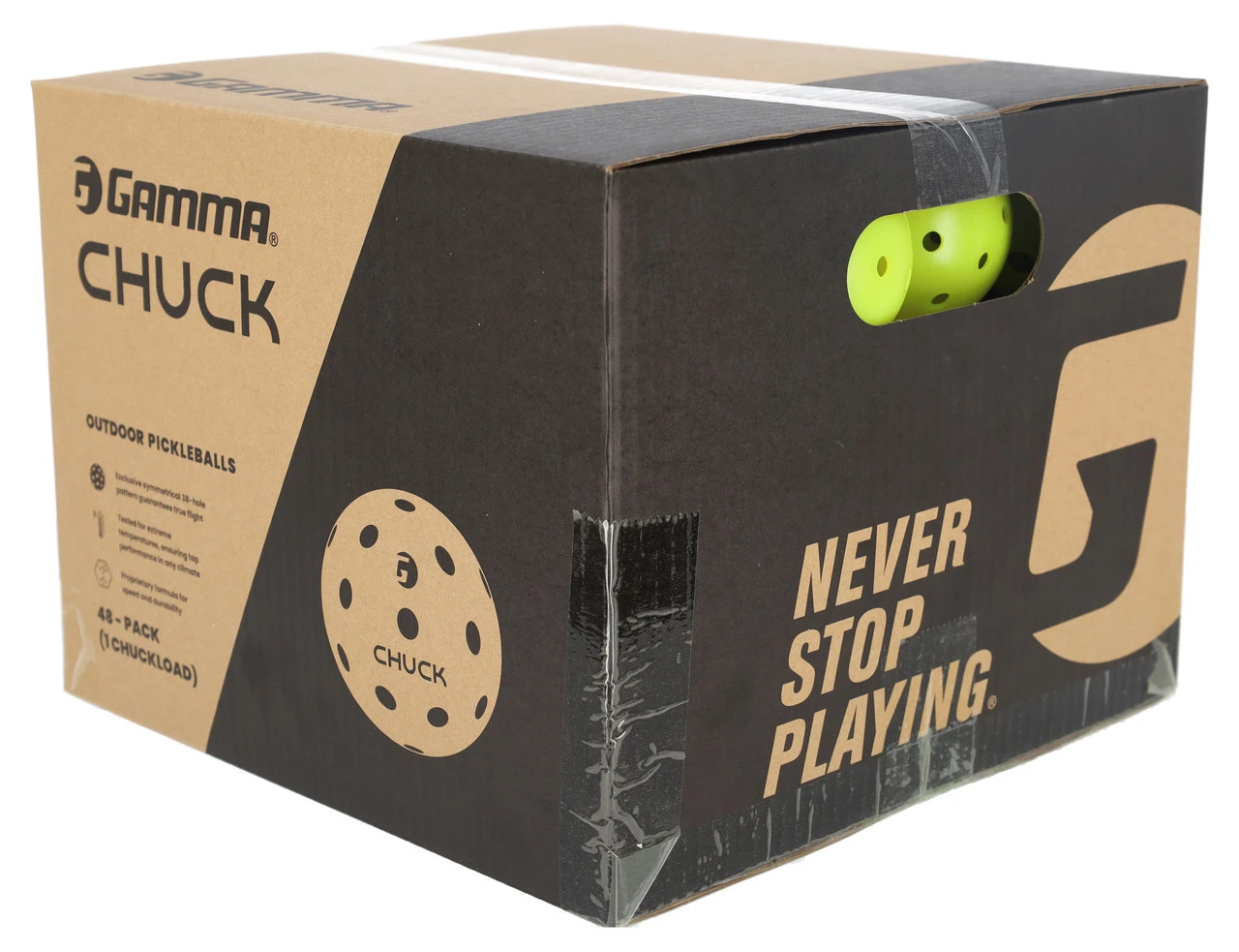 Gamma Chuck Outdoor Pickleball Balls 48 Pack 3 Gamma Chuck Outdoor Pickleball Balls 48 Pack