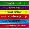 Apollo® Tennis Themed Slapband 6 Pack