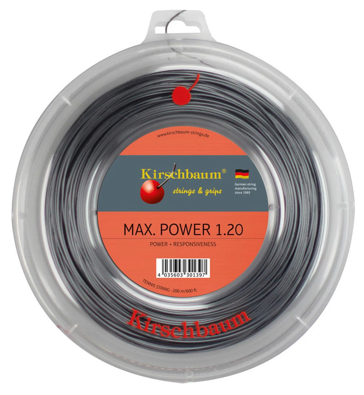 Kirschbaum Max Power 18 1.20mm 200M Reel 3 Kirschbaum Max Power 18 1.20mm 200M Reel