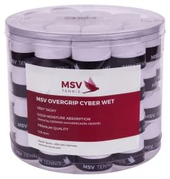 MSV Cyber Wet Overgrip 60 Pack -Sports - Racquet Sports msv cyber wet overgrip 60 pack white 58663.1709822233
