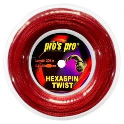Pro's Pro Hexaspin Twist 17 1.20mm 200M Reel -Sports - Racquet Sports pros pro hexaspin twist 17 1 20mm 200m reel red 24972 26221.1698770491