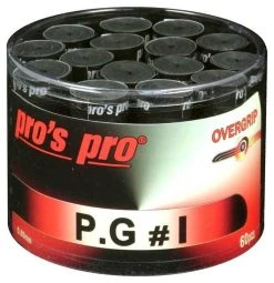 Pro's Pro Perforated Overgrip 60 Pack -Sports - Racquet Sports pros pro perforated overgrip 60 pack black 59178 33774.1698770228