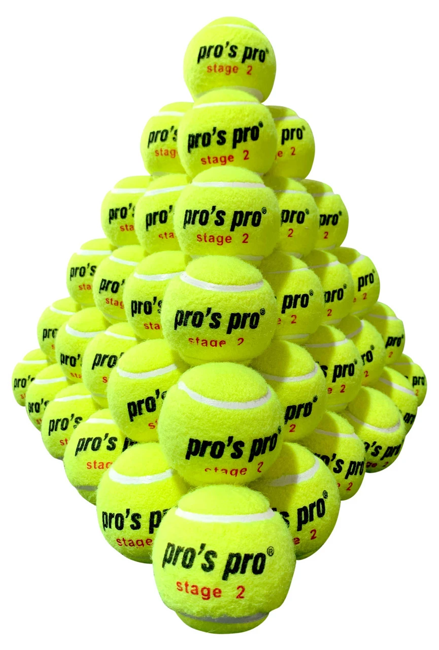 Pro's Pro Stage 2 Orange Junior Tennis Balls 60 Pack 3 Pro's Pro Stage 2 Orange Junior Tennis Balls 60 Pack
