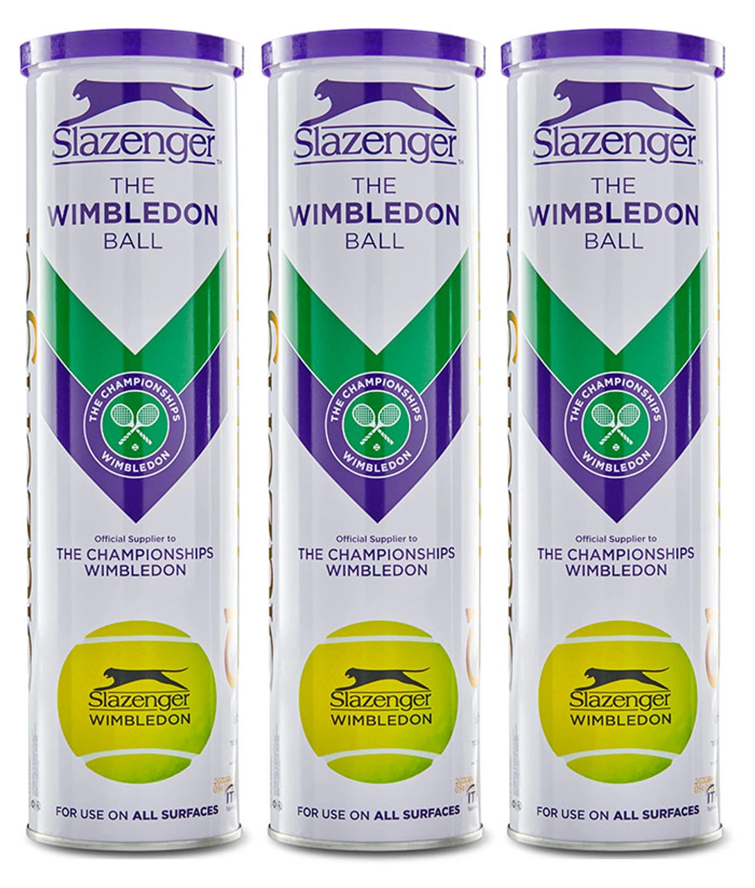 Slazenger Wimbledon Tennis Balls Dozen 3 Slazenger Wimbledon Tennis Balls Dozen