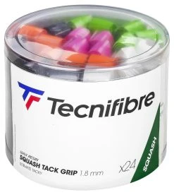 Tecnifibre Squash Tacky Replacement Grip 24 Pack