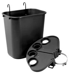 Tourna Tennis Court Tidy Bin -Sports - Racquet Sports tourna tennis court tidy bin black 98165 58233.1698771160