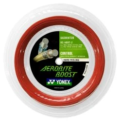 Yonex Aerobite Boost 0.72-0.61mm Badminton Hybrid 200M Reel -Sports - Racquet Sports yonex aerobite boost 0 72 0 61mm badminton hybrid 200m reel red front 98676 17694.1698772299